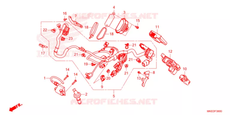 FAISCEAU DES FILS Honda MOTO 450 CRF 2021  CRF450RXM