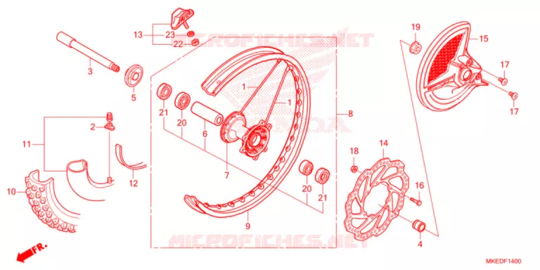 ROUE AVANT Honda MOTO 450 CRF 2021  CRF450RXM