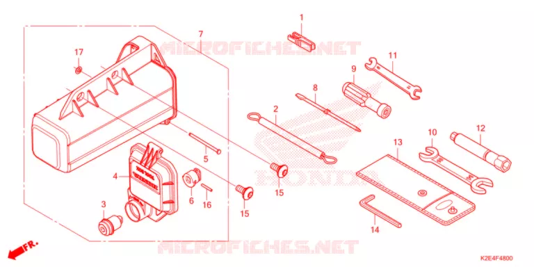OUTILS - BOITE A OUTILS Honda MOTO 125 CT 2021  CT125AM