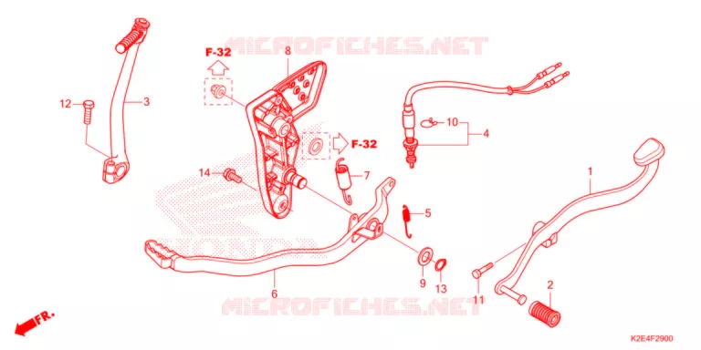 PEDALE - KICK Honda MOTO 125 CT 2021  CT125AM