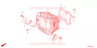 CYLINDRE pour Honda GROM 125 de 2022