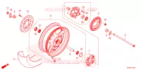 ROUE ARRIERE pour Honda GROM 125 de 2022