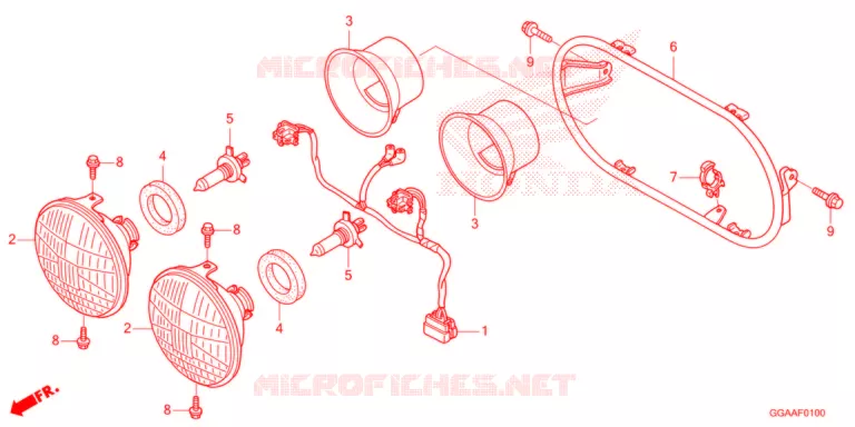PHARE Honda SCOOTER 50 RUCKUS 2021  NPS50N_A