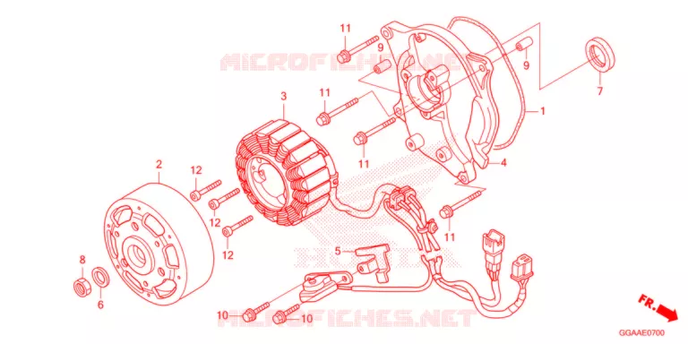 ROTOR - STATOR Honda SCOOTER 50 RUCKUS 2021  NPS50N_A