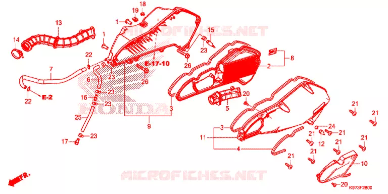FILTRE A AIR Honda SCOOTER 150 PCX 2020  WW150AL