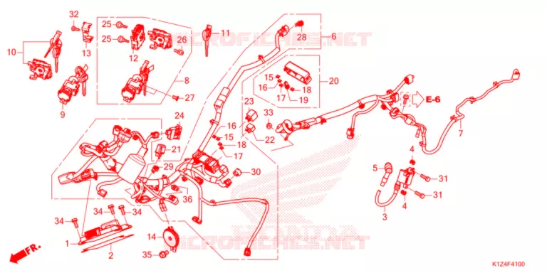 FAISCEAU DES FILS Honda SCOOTER 160 PCX 2021  WW150AM