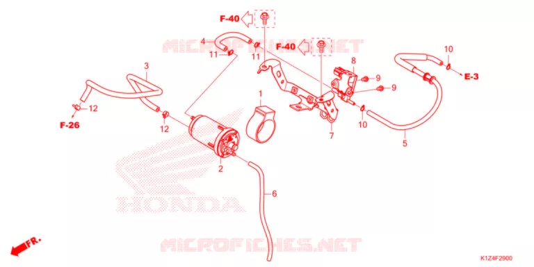 SYSTÈME DE RECYCLAGE DES GAZ Honda SCOOTER 160 PCX 2021  WW150AM