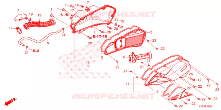 FILTRE A AIR Honda SCOOTER 160 PCX 2021  WW150AM