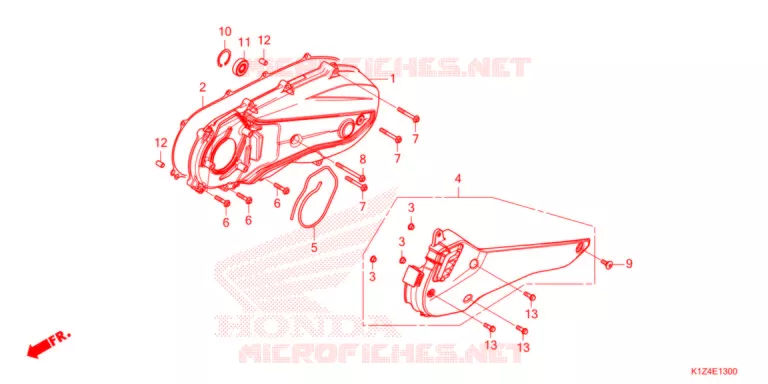 COUVERCLE GAUCHE Honda SCOOTER 150 PCX 2021  WW150M