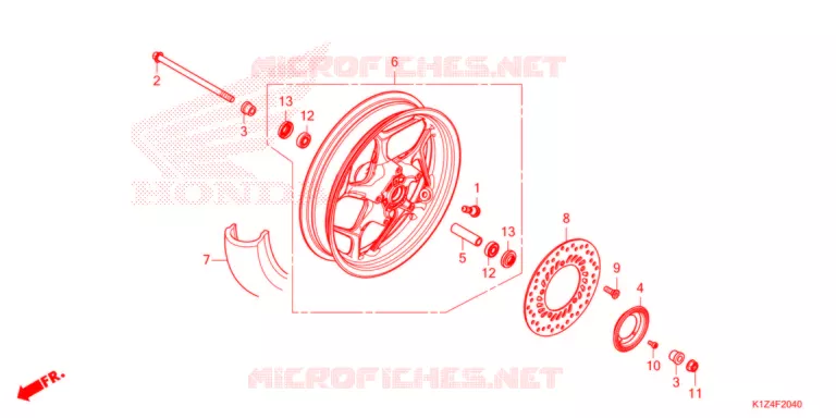 ROUE AVANT Honda SCOOTER 150 PCX 2021  WW150M