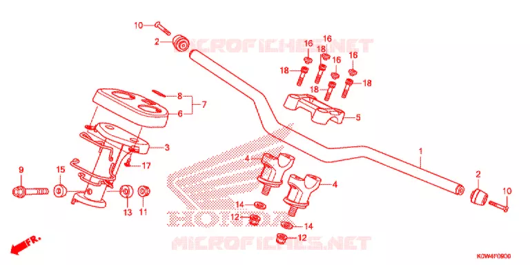 GUIDON - CARENAGE Honda SCOOTER 150 ADV 2021  ADV150AN_A