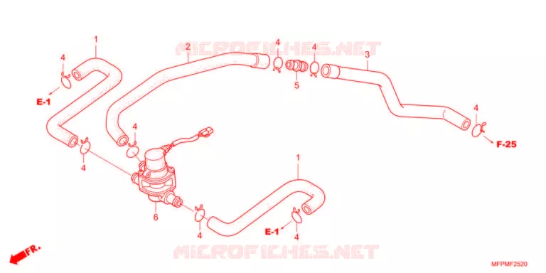 VALVE DE COMMANDE D'INJECTION D'AIR Honda MOTO 1300 CB 2021  CB1300SADM