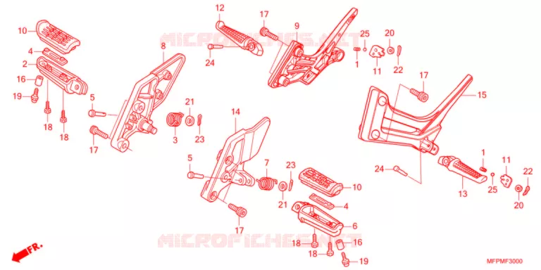 REPOSE PIED Honda MOTO 1300 CB 2021  CB1300SPM
