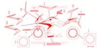 AUTOCOLLANTS pour Honda CB 400 X de 2021
