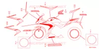 AUTOCOLLANTS pour Honda CBR 400 R de 2021