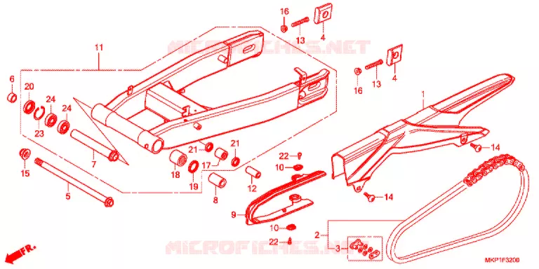 BRAS OSCILLANT Honda MOTO 400 CBR 2021  CBR400RAM_J