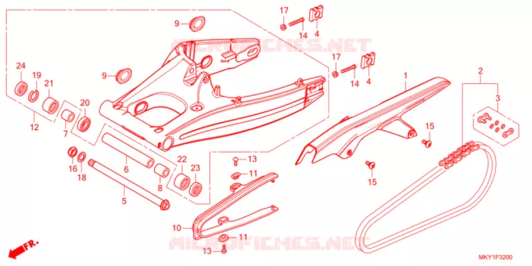 BRAS OSCILLANT Honda MOTO 650 CBR 2021  CBR650RAM