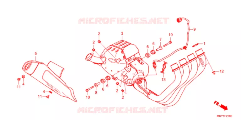SILENCIEUX D'ECHAPPEMENT Honda MOTO 650 CBR 2022  CBR650RAM