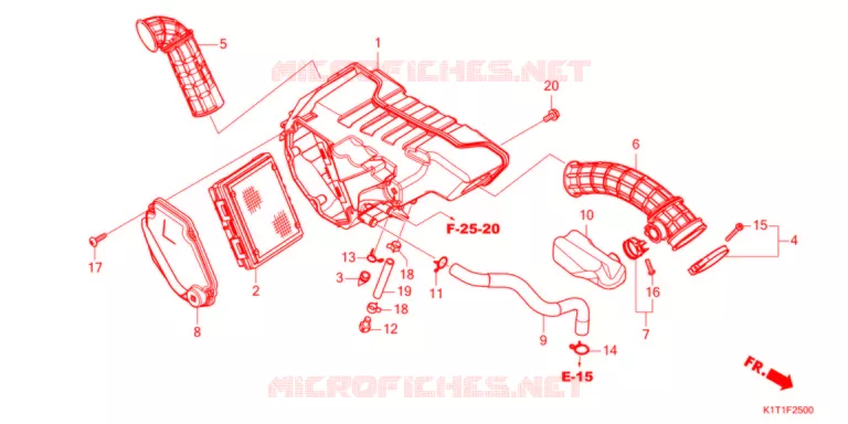 FILTRE A AIR Honda MOTO 250 CRF 2021  CRF250LAM