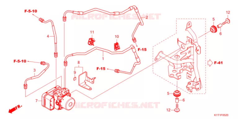 MODULATEUR ABS/TUYAU DE FREIN Honda MOTO 250 CRF 2021  CRF250LAM