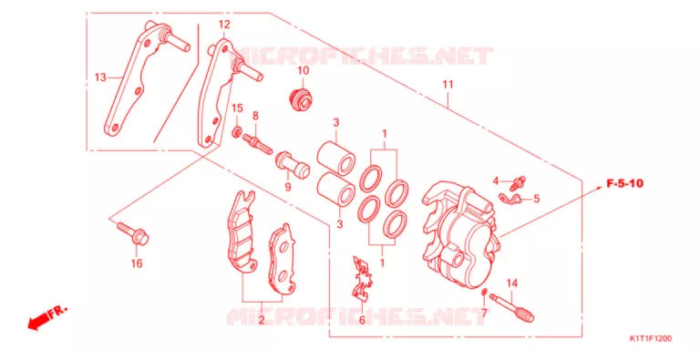 ETRIER DE FREIN AVANT Honda MOTO 250 CRF 2021  CRF250LDAM