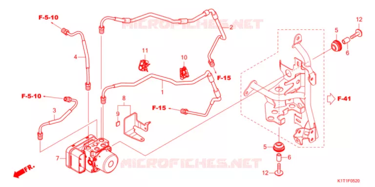 MODULATEUR ABS/TUYAU DE FREIN Honda MOTO 250 CRF 2021  CRF250LDAM