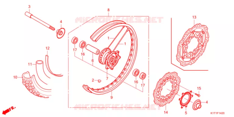 ROUE AVANT Honda MOTO 250 CRF 2021  CRF250LDAM