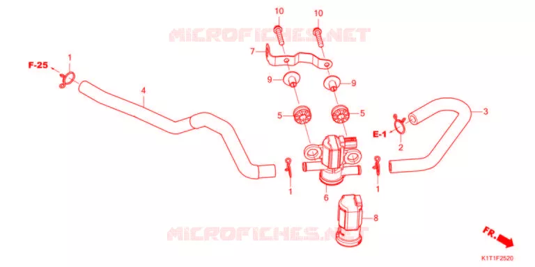 ELECTROVANNE D'INJECTION D'AIR Honda MOTO 250 CRF 2021  CRF250LRAM