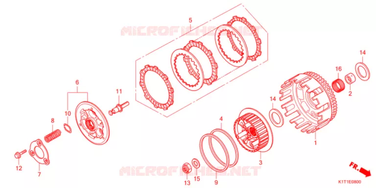 EMBRAYAGE Honda MOTO 250 CRF 2022  CRF250LRAM
