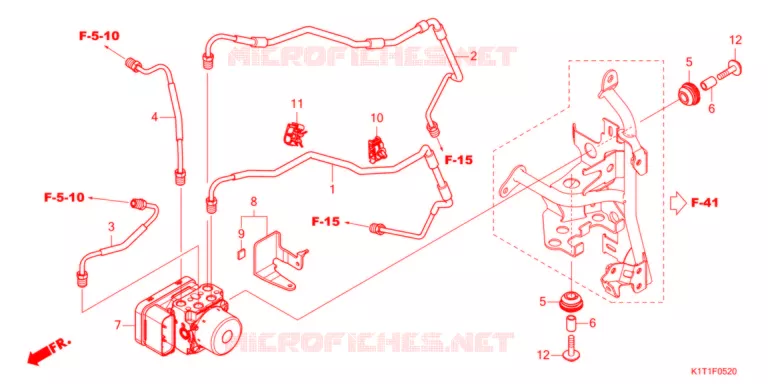 MODULATEUR ABS/TUYAU DE FREIN Honda MOTO 250 CRF 2022  CRF250LRAM