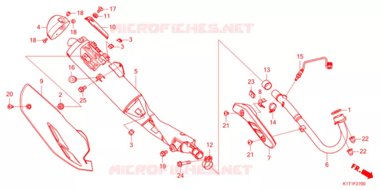 SILENCIEUX D'ECHAPPEMENT Honda MOTO 250 CRF 2021  CRF250LRAM