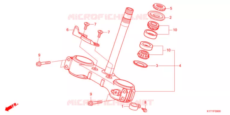 TE DE FOURCHE Honda MOTO 250 CRF 2021  CRF250LRAM