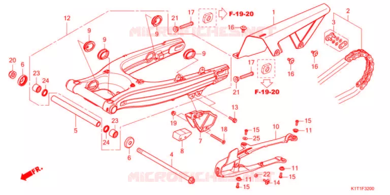 BRAS OSCILLANT Honda MOTO 250 CRF 2022  CRF250LRDM