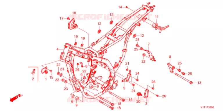 CADRE Honda MOTO 250 CRF 2021  CRF250LRDM