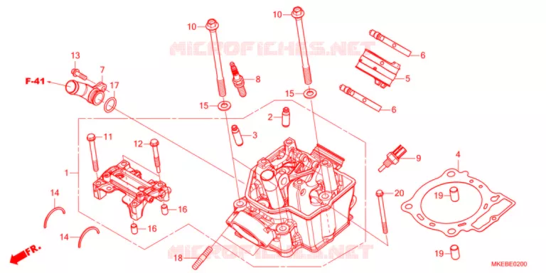 CULASSE Honda MOTO 450 CRF 2021  CRF450RM