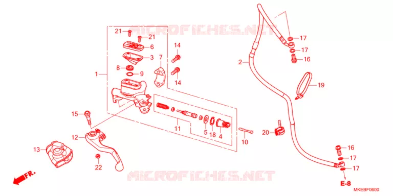 MAITRE-CYLINDRE Honda MOTO 450 CRF 2021  CRF450RM
