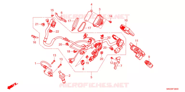 FAISCEAU DES FILS Honda MOTO 450 CRF 2021  CRF450RXM