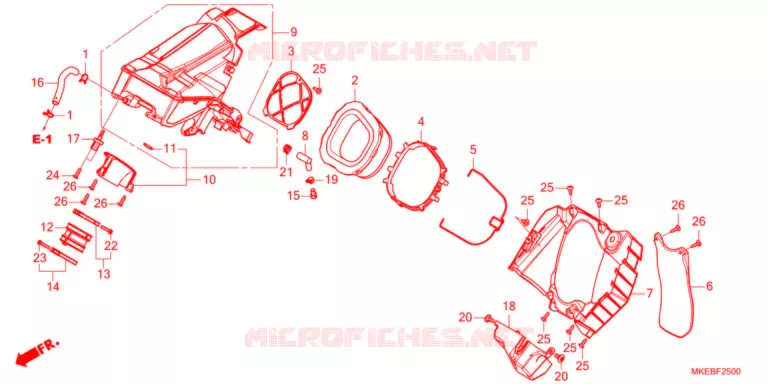 FILTRE A AIR Honda MOTO 450 CRF 2021  CRF450RXM