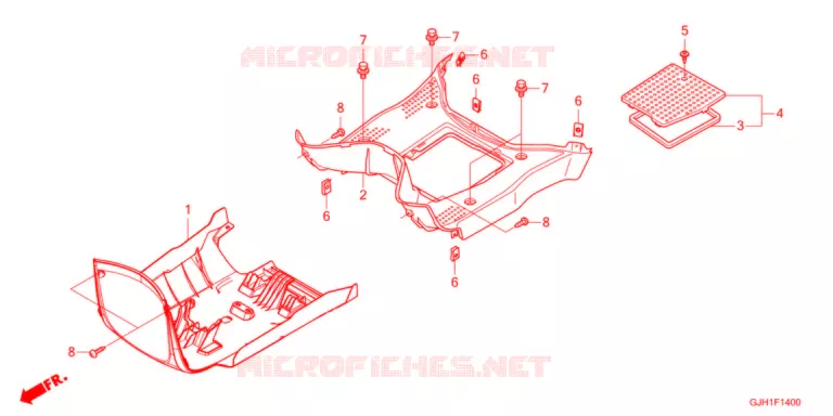 MARCHE PIEDS Honda SCOOTER electric GYRO 2021  EVG2M