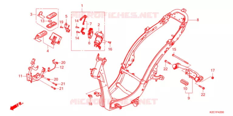 CADRE Honda SCOOTER 110 DIO 2021  NSC110M