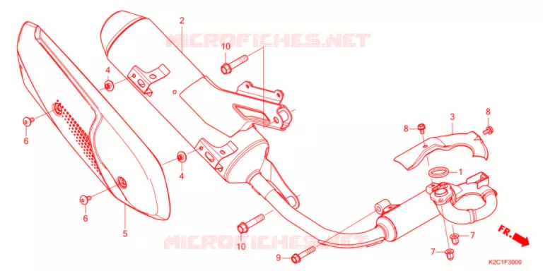 SILENCIEUX D'ECHAPPEMENT Honda SCOOTER 110 DIO 2021  NSC110M