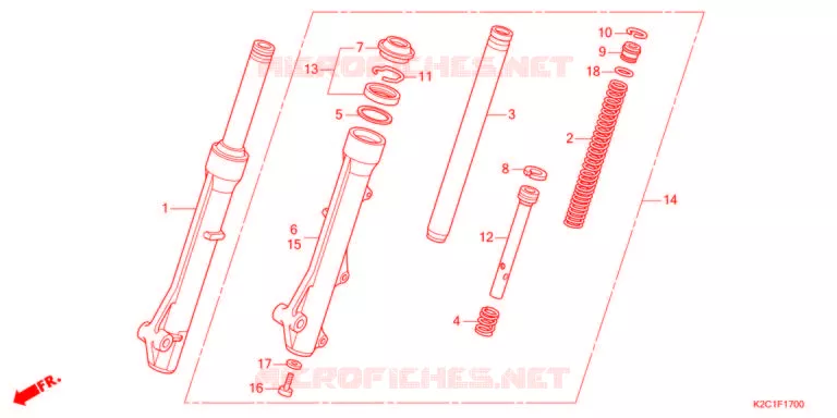 FOURCHE Honda SCOOTER 110 DIO 2022  NSC110M