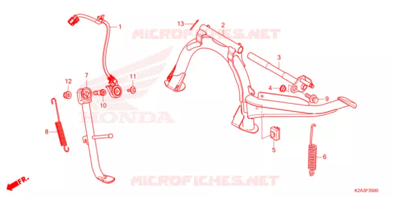 BEQUILLE Honda SCOOTER 250 FORZA 2021  NSS250AM