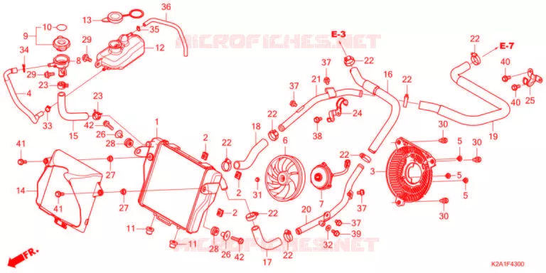 RADIATEUR Honda SCOOTER 250 FORZA 2022  NSS250AM
