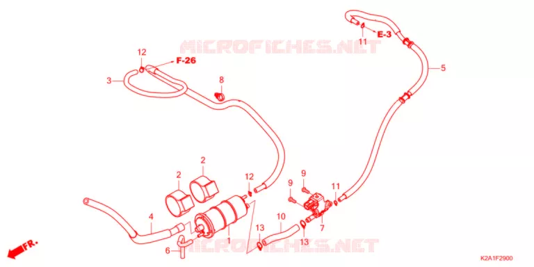 SYSTÈME DE RECYCLAGE DES GAZ Honda SCOOTER 250 FORZA 2021  NSS250AM