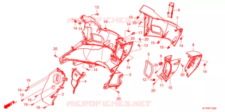 PROTEGE JAMBES Honda SCOOTER 125 PCX 2021  WW125HVM