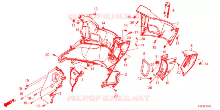 PROTEGE JAMBES Honda SCOOTER 150 PCX 2022  WW150AM