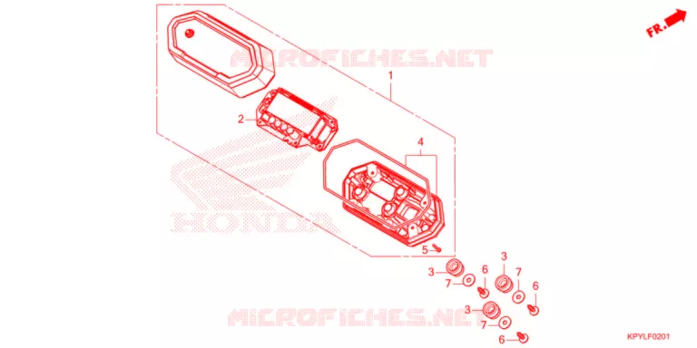 COMPTEUR COMBINE (CFT125MRM/MSM/MRCM) Honda MOTO 125 XRM 2024  CFT125MSM