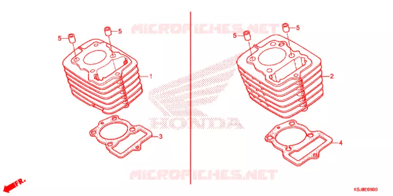 CYLINDRE Honda MOTO 100 CRF 2012  CRF100FC