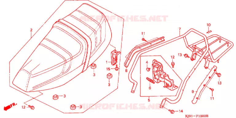 SIEGE (CH125H/N/P/R) Honda SCOOTER 125 SPACY 1987  CH125H